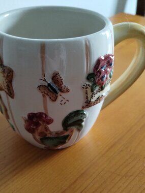 Gibson hand painted rooster mug 3d